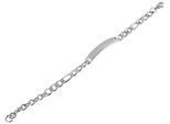 Armband ADELIA´S "Unisex Armband – Panzerarmband aus Edelstahl 16 cm", silber, Armbänder, Damen, 16cm, Edelstahl, Armband, Zum Verschenken – passend für viele Anlässe