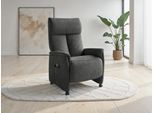 TV-Sessel SIT & MORE "Cremona Comfort Plus", dunkelgrau, B:87cm H:121cm T:89cm, 100% Polyester, Sessel, TV-Sessel, bis 200 Kg belastbar, mit Herz-Waage Funktion