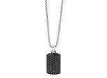 Kette mit Anhänger ADELIA´S "Unisex Edelstahl Halskette mit Anhänger", schwarz, Halsketten, Damen, unbekannt, Edelstahl