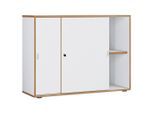 Aktenschrank Salia B100 Weiss, Honigeiche