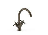 Tres 2 Griff Waschtischarmatur L Mit Griff G3/8" flexible Anschlussschläuche, 28320301KMB 28320301KMB
