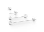 Tres Set bestehend aus 2 Handtuchhaltern + 1 Papierhalter ohne Deckel + 1 Haken , 09598101BM 09598101BM