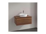 Villeroy und Boch Antao Waschtisch-Unterschrank K30012HM 80x36x50cm, Waschbeckenplattenfarbe warm walnut, warm walnut