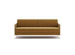 Schlafsofa HESTBÆK "Hestbæk 33 3-Sitzer, Breite 208cm, Komfortsitzhöhe 47cm, Bettfunktion", mustard yell, B:208cm H:79cm T:82cm, 100% Polyester, Sofas, Schlafsofa, Umklappbar, Querschläfer, sehr komfortabel, Stauraum