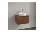 Villeroy und Boch Antao Waschtisch-Unterschrank K18112HM 60x36x50cm, Waschbeckenplattenfarbe warm walnut, warm walnut