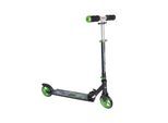 muuwmi Aluminium Scooter – Tretroller, 125 mm, ABEC 5, GS-geprüft, höhenverstellbar, schwarz-grün