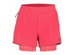 Trainingsshorts RUKKA "Rukka Shorts Makela 2In1", Damen, Gr. 36, EURO-Größen, pink (hellrot), Stoff, 87% Polyester, 13% Elasthan, Hosen