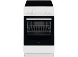 AEG Elektro-Standherd "CCB50090BW", Energieeffizienz: A, weiß, Herdsets, Keramik-Kochfeld: Schnell und effizient, Elektro-Standherd