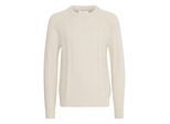 Strickfleece-Pullover CASUAL FRIDAY "Strickpullover CFKristian", Herren, Gr. 3XL, beige (moonstruck), Obermaterial: 25% Wolle WO. 25% Polyacryl PAN. 24% Nylon NY. 20% Baumwolle CO. 6% Viskose CV., Pullover