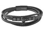 Edelstahlarmband ADELIA´S "Unisex Armband aus Edelstahl" Gr. 23, schwarz, Armbänder, Herren, 23, Edelstahl, Edelstahlarmband