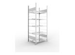 Meta Büroregal S3 COMPACT 1850 x 750 x 600 mm verzinkt doppelseitig 5 Böden Fachlast 100 kg (200178014)