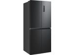 HANSEATIC Multi Door "HCDC18080CI", Energieeffizienz: C, silber (schwarz), B:79cm H:180cm T:70cm, Kühlschränke, inkl. 3 Jahre Herstellergarantie, Multi Door