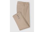 7/8-Jeans CLASSIC BASICS, Damen, Gr. 24, Kurzgrößen, beige, 97% Baumwolle, 3% Elasthan, unifarben, 7/8-Länge, Jeans