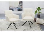 Esszimmerstuhl OTTO HOME "Nordtrud", creme, B:60cm H:87cm T:66cm, Webstoff 100% Polyester, Stühle, Esszimmerstuhl, pflegeleichter Webstoff Bezug, pulverbeschichtetes Metallgestell