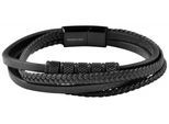 Edelstahlarmband ADELIA´S "Unisex Armband aus Edelstahl" Gr. 19, schwarz, Armbänder, Herren, 19, Edelstahl, Edelstahlarmband