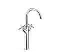 Tres 2 Griff Waschtischarmatur XL Mit Griff G3/8" flexible Anschlussschläuche, 28380301 28380301