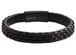 Edelstahlarmband ADELIA´S "Herren Armband aus Edelstahl" Gr. 21, braun schwarz, Armbänder, Herren, 21, Edelstahl, Edelstahlarmband