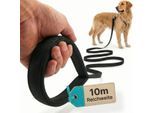 HUND IST KÖNIG 10m Schleppleine Hund - Schleppleine 10m für Hunde mit gepolsterter Handschlaufe