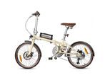 Maxtron Smart20, Falt-E-Bike, Retro-Optik, 20" Zoll, cremeweiß