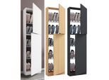 VCM Holz Schuhschrank Maße: H. 180 x B. 50 x T. 17 cm 2 Drehtüren - Fulisa XL