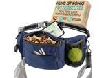 HUND IST KÖNIG ® Bauchtasche für Leckerlis & Hundezubehör dunkelblau