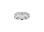 Ring-Set TOM TAILOR "Multipack Schmuck Geschenk Silber 925" Gr. 60, silberfarben, kristallweiß, Fingerringe, Damen, 60, Silber 925 (Sterlingsilber), 5,5mm, mit Zirkonia (synth.)