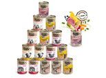 Dogs'n Tiger Dogs’n Tiger Adult Hundefutter, Nassfutter, Mixpaket Schlemmerparadies 16x 400 g