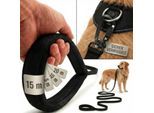 HUND IST KÖNIG ® Hunde Schleppleine mit Sicherheitskarabiner & gepolsterter Handschlaufe 15 m