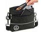 HUND IST KÖNIG ® Leckerlietasche für Hunde mit Einhand-Magnet-Verschluss für Gassi & Hundetraining L