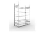 Meta Büroregal S3 COMPACT 1850 x 1250 x 600 mm verzinkt doppelseitig (200178018)