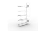 Meta Büro-Anbauregal S3 COMPACT 1850 x 1000 x 300 mm verzinkt (200177999)
