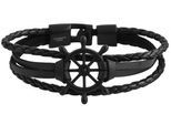 Edelstahlarmband ADELIA´S "Unisex Armband aus Edelstahl" Gr. 21, schwarz, Armbänder, Herren, 21, Edelstahl, Edelstahlarmband