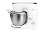 Bikitchen Küchenmaschine, Weiß, Edelstahl, Metall, Kunststoff, 5 L, 17.5x34.2x34.5 cm, rutschfeste Stellfüße, Spritzschutz, Planetengetriebe, Küchengeräte, Küchenmaschinen