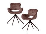 Livetastic , Lila , Metall , Struktur , 58x82x58 cm , Sitzfläche 360° drehbar , Esszimmer, Esszimmerstühle, Drehstühle Esszimmer