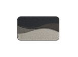 Grund , Braun , Textil , Wellen , rechteckig , 65x115 cm , Oeko-Tex® Standard 100, Made in Europe , Heimtextilien, Badtextilien, Badematten, Badematten