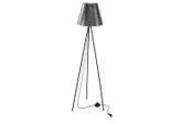 Möbelix , Schwarz, Silberfarben , Metall, Kunststoff , 48x150x48 cm , RoHS, Europäischer Sicherheitsstandard , einfach zu transportieren ,