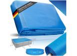 tectake® Pool-Solarfolie, rechteckig und selbstschwimmend, Stärke 200 µm, 400 x 600 cm