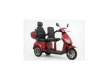 ECONELO E-Seniorenmobil Billy 2.0, Lithium-Akku, 3-Rad, 60V, 1000 Watt, groß Sitz, Rot
