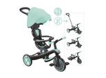 GLOBBER EXPLORER TRIKE 4in1 – Kinderwagen, Dreirad und Laufrad, 10/8,5 Zoll, TPR-Sitz, höhenverstellbar, mint