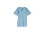 TOM TAILOR DENIM Damen Mini-Jeanskleid mit Eingriffstaschen, blau, Uni, Gr. M
