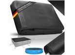 tectake® Pool-Solarfolie, rechteckig und selbstschwimmend, Stärke 110 µm, 274 x 549 cm