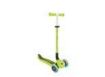 GLOBBER GO-UP ACTIVE LIGHTS – 3 in 1 Dreirad, Laufrad und Scooter, 120/80 mm, 3-rädrig, höhenverstellbar, lime grün