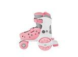 GLOBBER LEARNING SKATES – Quad-Skates für Kinder, verstellbar Gr.26-29, ABEC 9, pastellrosa