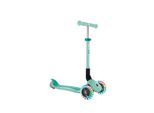 GLOBBER JUNIOR FOLDABLE LIGHTS – Tretroller, 120/80 mm, ABEC 9, 3-rädrig, LED-Leuchtrollen, mint