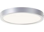 BRILLIANT LED Deckenleuchte "Navara", silber (silberfarben), 1, Ø 27,5cm H: 3,1cm, 1 Stk., Leuchten, Ø 27,5cm, Höhe 3 cm, 1900 lm, 4000 K, IP44, LED Deckenleuchte
