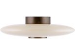 NEUHAUS PURE LED Deckenleuchte "PURE Vitrum", schwarz, metal braun, 1, Ø 45cm H: 13cm, 1 Stk., Leuchten, Dimmfähig über separaten Dimmer, zeitloses Design, LED Deckenleuchte
