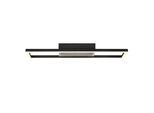 BRILLIANT LED Deckenleuchte "Besson", schwarz, 1, H: 5cm, 1 Stk., Leuchten, 55 x 16 x 5 cm, 2300 lm, 3000-6500 K, RGB Center Light, dimmbar, CCT, LED Deckenleuchte