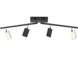 NEUHAUS PURE LED Deckenleuchte "PURE Mira", schwarz pearl, 4, H: 11,5cm, 1 Stk., Leuchten, Dimmbar über Fernbedienung, CCT, Spotköpfe verstellbar, LED Deckenleuchte