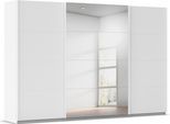 Kleiderschrank RAUCH "Schwebetürenschrank Garderobe Schrank TOP ANGEBOT Avola", weiß (alpinweiß, leisten weiß), B:315cm H:229cm T:62cm, Holzwerkstoff, Schränke, Kleiderschrank, mit eleganten Zierleisten in Chrom, Schwarz oder Weiß MADE IN GERMANY