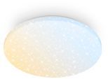 BRILONER LEUCHTEN LED Deckenleuchte "LUMINIUS", weiß, 1, Ø 34cm H: 6cm, 1 Stk., Leuchten, 34 x 6 cm, Wohnzimmer, Schlafzimmer, Flur, Küche, LED Deckenleuchte